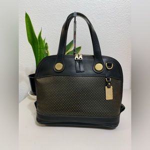 💕👜Dooney & Bourke Polka Dot Laser Cute Dome Top Handle Tote Handbag